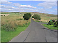 Looking down the unclassified road to Easter Alemoor from Wester Alemoor