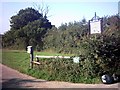 The entrance & sign to Fiddler