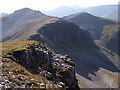 NN2472 : Crags on Stob Coire an Laoigh by Andrew Smith