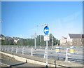 The Caernarfon Bypass Flyover from the Sliproad