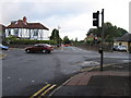 Crossroads at the top of Croome Hill