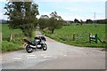 The lane to Aldich off the B9008.