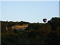 NZ1758 : Hot air balloon by Gibside Hall by P Glenwright