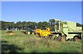 A range of farm vehicles near Jeanifield Farm