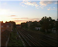 The Drive Railway Bridge at Sunset