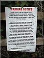 Dinton Castle : Warning Notice