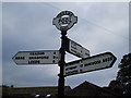 Road sign with Grid Reference