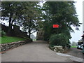 The path into Pontefract Castle.