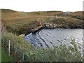 NG3433 : Dam on the Allt Ribhein by John Allan