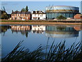 Welcome Inn and gasometer, Haven Banks, Exeter