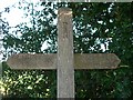 Old wooden sign