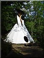 Tepee in Bicton Wood