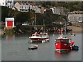 Boats in Mevagissey Outer Harbour