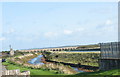 The Canalised Afon Cefni from Pont Malltraeth