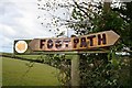 Fancy Footpath Sign