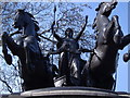 TQ3079 : Boadicea's (or Boudicca's) Chariot by Westminster Bridge by Gill Hicks