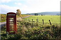 Phonebox on lane to Heugh-head.