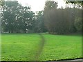 Diagonal path, Recreation Ground, Burley