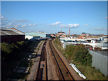 TA2710 : The Line to Grimsby Docks by David Wright