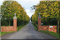 Entrance to Narborough Wood House