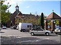 Tesco supermarket and car park, Dorchester