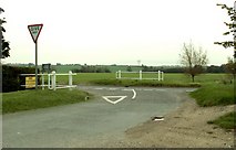 TL7444 : A junction near Stoke by Clare, Suffolk by Robert Edwards