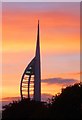 SZ6399 : Spinnaker Tower at sunset by Hugh Chevallier