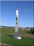 SN4900 : Monument in Millennium Park, Llanelli by Hywel Williams