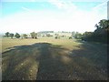 Field with shed