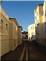 Dawlish: flats at rear of railway station