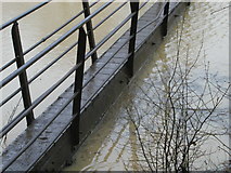 TA1828 : Footbridge and the Flood of 2003 by Andy Beecroft