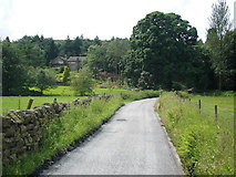 SD9528 : School Land Lane (bridleway) looking towards Land Farm Garden by Phil Champion
