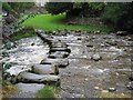 Stepping stones over Stainforth Beck