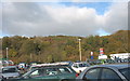 Wooded Valley slope between the Bangor Retail Park and Ysbyty Gwynedd