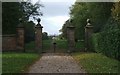 Entrance gates to Chillington Hall