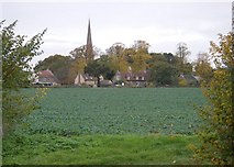 TL8228 : St. James - Greenstead Green. by Simon Leatherdale