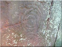 NY5737 : Carving on Long Meg, Little Salkeld by Humphrey Bolton