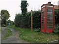 Phonebox and Public Footpath at Freston