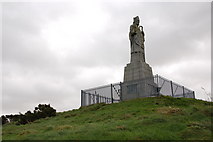 J5246 : Statue of St Patrick near Saul by Albert Bridge
