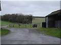 View through Higher Farm, Long Crichel