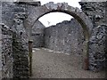 Stone arch at Noltland Castle, Pierowall