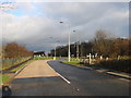 The Old Great North Road, Brotherton, junction with the former A1 Trunk Road, now re designated as the A1246