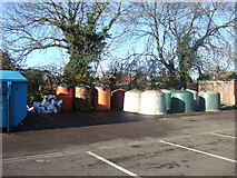 TF6522 : Recycling site, South Wootton, Norfolk. by Andy Peacock