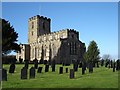 Breedon Priory Church on a sunny winter morning