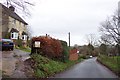 Approaching Aylburton village from the north.