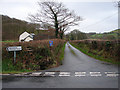 Lane to Troed-y-rhiw and Pant-glas