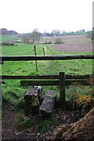 SJ8736 : A Worn Out Stile by Stephen Pearce