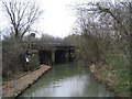 River Eye/Wreake flowing beneath the railway, Melton Mowbray