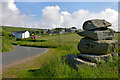 Granite cairn at Trevowhan