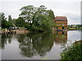 Upstream of Cropthorne mill at Fladbury